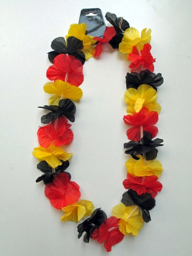 Blütenkette in Deutschlandfarben, ca. 100 cm