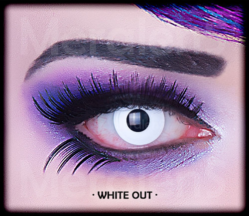 Kontaktlinsen Zombie/White Out (Paar)