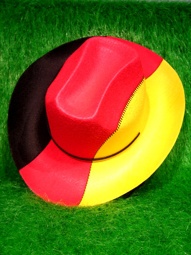 Cowboyhut in Deutschlandfarben