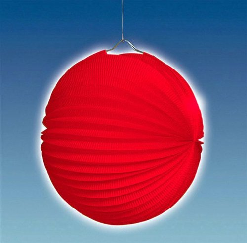 Lampion, ca. 25 cm Ø, rot