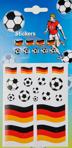 Deutschland Fußball- und Fahnenaufkleber