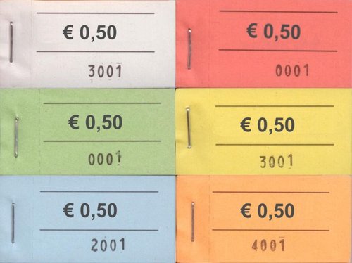 Block-Gutscheine, € 0,50