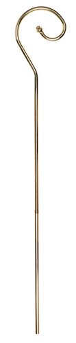 Bischofsstab aus Metall, ca. 205 cm, dreiteilig